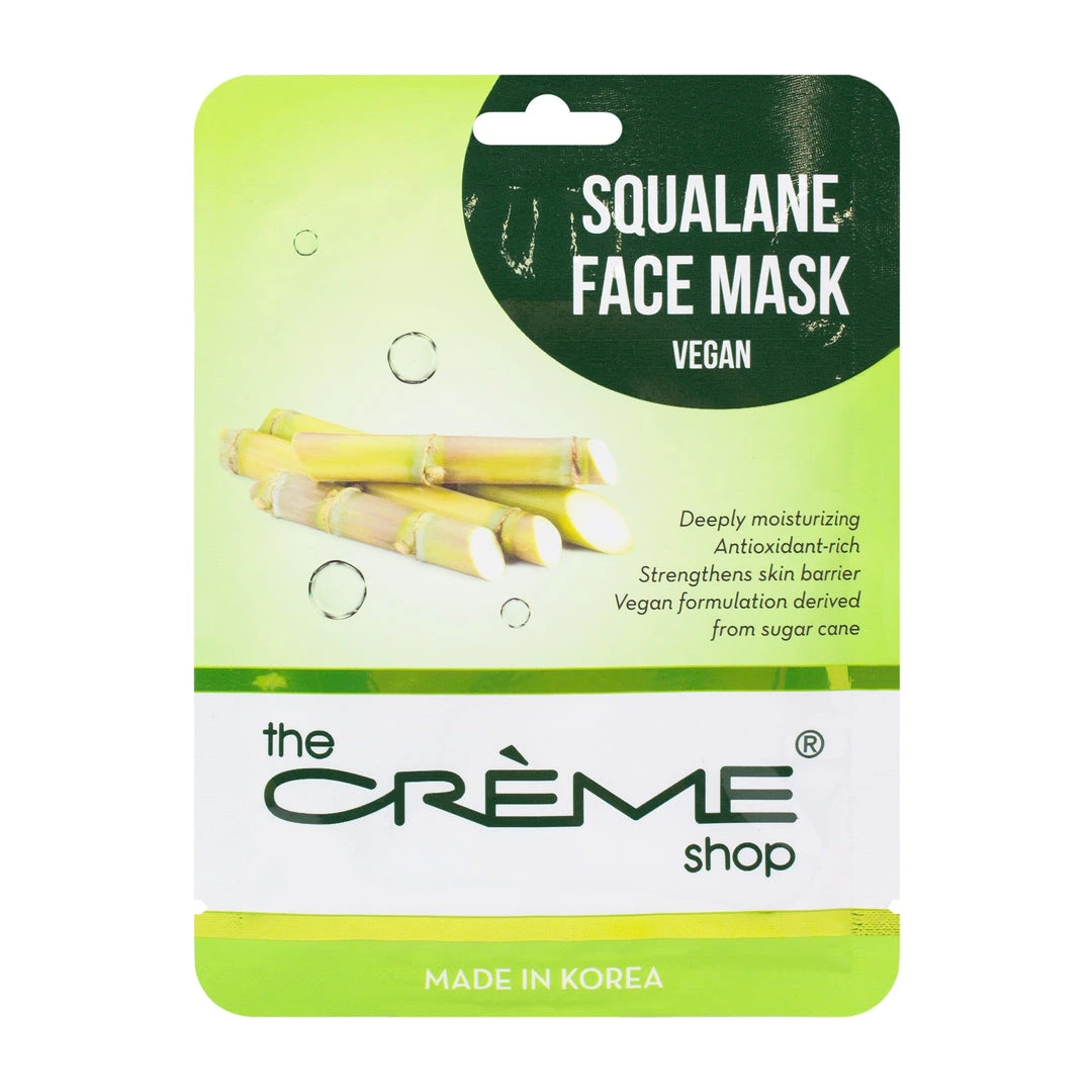 The Crème Shop Squalane Essence Sheet Mask (Vegan) - Hydrating Skincare 2 The Crème Shop Squalane Essence Sheet Mask (Vegan) - Hydrating Skincare