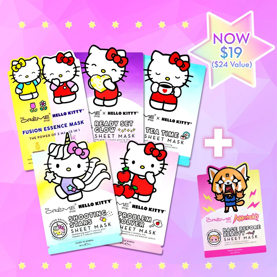 The Crème Shop X Sanrio OUT OF THE OFFICE SANRIO VAULT ($24 Value) Best Sellers 1 The Crème Shop X Sanrio OUT OF THE OFFICE SANRIO VAULT ($24 Value) Best Sellers