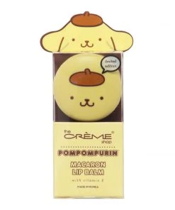 The Crème Shop X Sanrio Pompompurin Holiday Macaron Lip Balm - Caramel Pudding Collabs