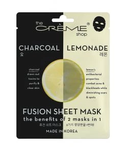 The Crème Shop Best Sellers Charcoal & Lemon Fusion Sheet Mask