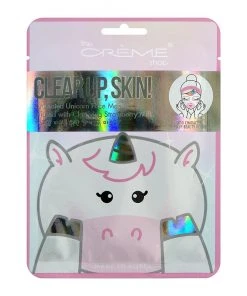 The Crème Shop Clear Up, Skin! Animated Unicorn Face Mask - Clarifying Strawberry Milk