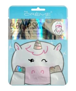 The Crème Shop Glow Up, Skin! Animated Unicorn Face Mask - Shimmery Rainbow Pearl