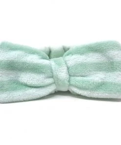 The Crème Shop Body & Spa Mint Green Striped Teddy Headyband™ | Cruelty-Free & Vegan