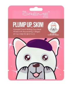 The Crème Shop Skincare Plump Up, Skin! Animated French Bulldog Mask - Rejuvenating Collagen