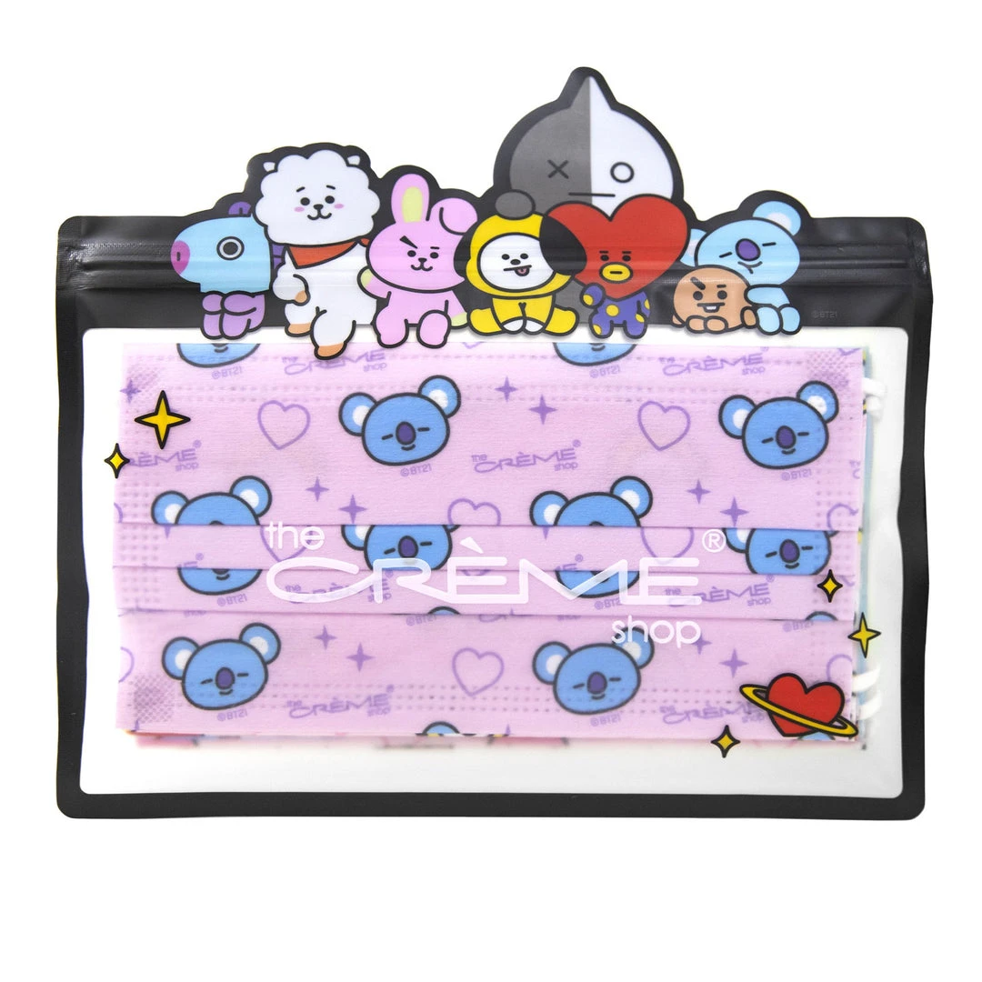 The Crème Shop X BT21 The Crème Shop | BT21: 3-Ply Disposable Protective Face Masks (Set Of 14) + 2 Reusable Pouches - Assorted Pastel New Arrivals 9 The Crème Shop X BT21 The Crème Shop | BT21: 3-Ply Disposable Protective Face Masks (Set Of 14) + 2 Reusable Pouches - Assorted Pastel New Arrivals