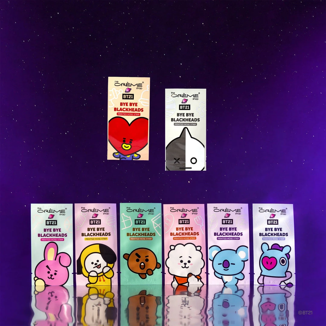 The Crème Shop X BT21 The Crème Shop | BT21: Bye Bye Blackheads - Printed Pore Strips (Set Of 16) New Arrivals The Crème Shop X BT21 The Crème Shop | BT21: Bye Bye Blackheads - Printed Pore Strips (Set Of 16) New Arrivals
