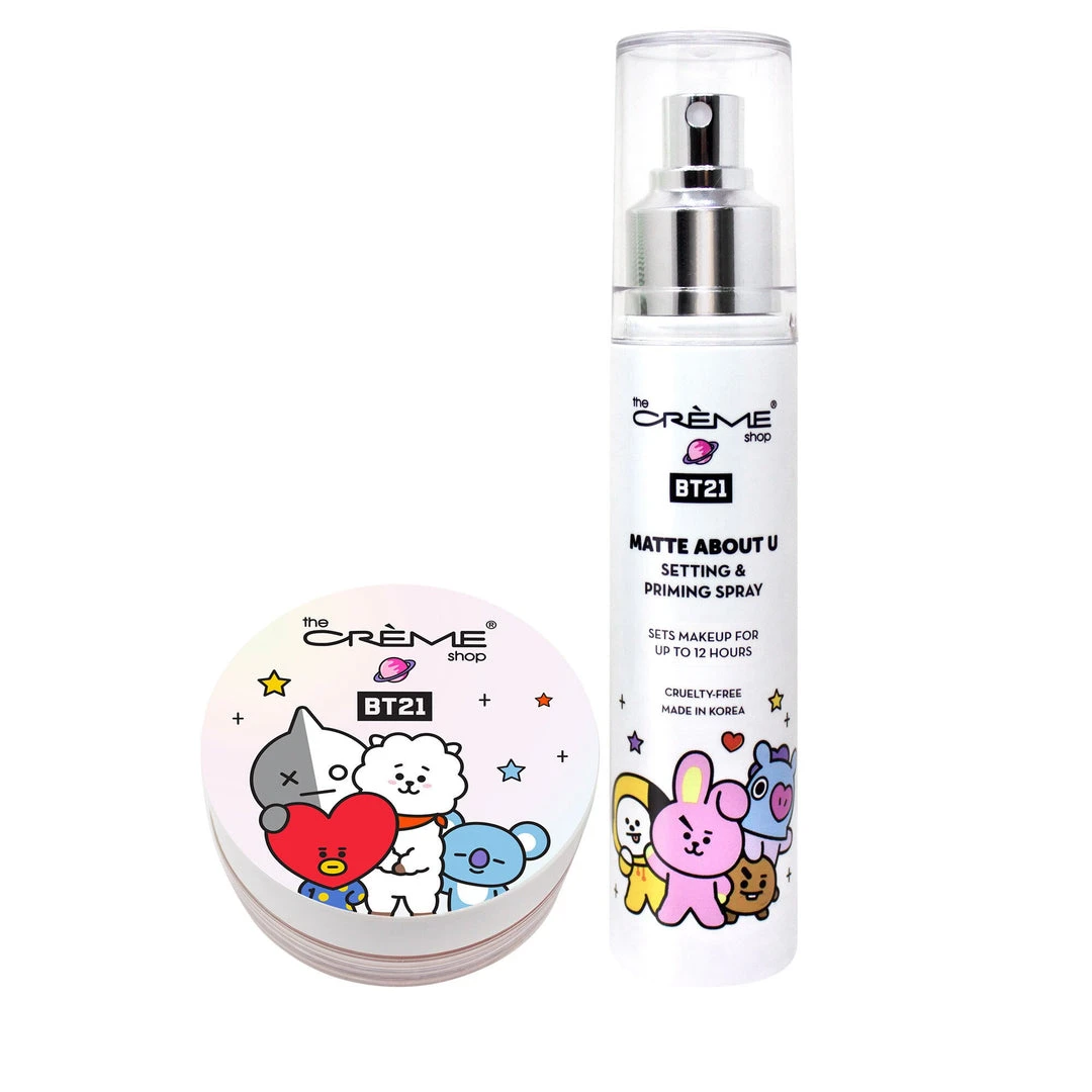 The Crème Shop X BT21 The Crème Shop | BT21: Setting Powder & Setting Spray Set New Arrivals 2 The Crème Shop X BT21 The Crème Shop | BT21: Setting Powder & Setting Spray Set New Arrivals