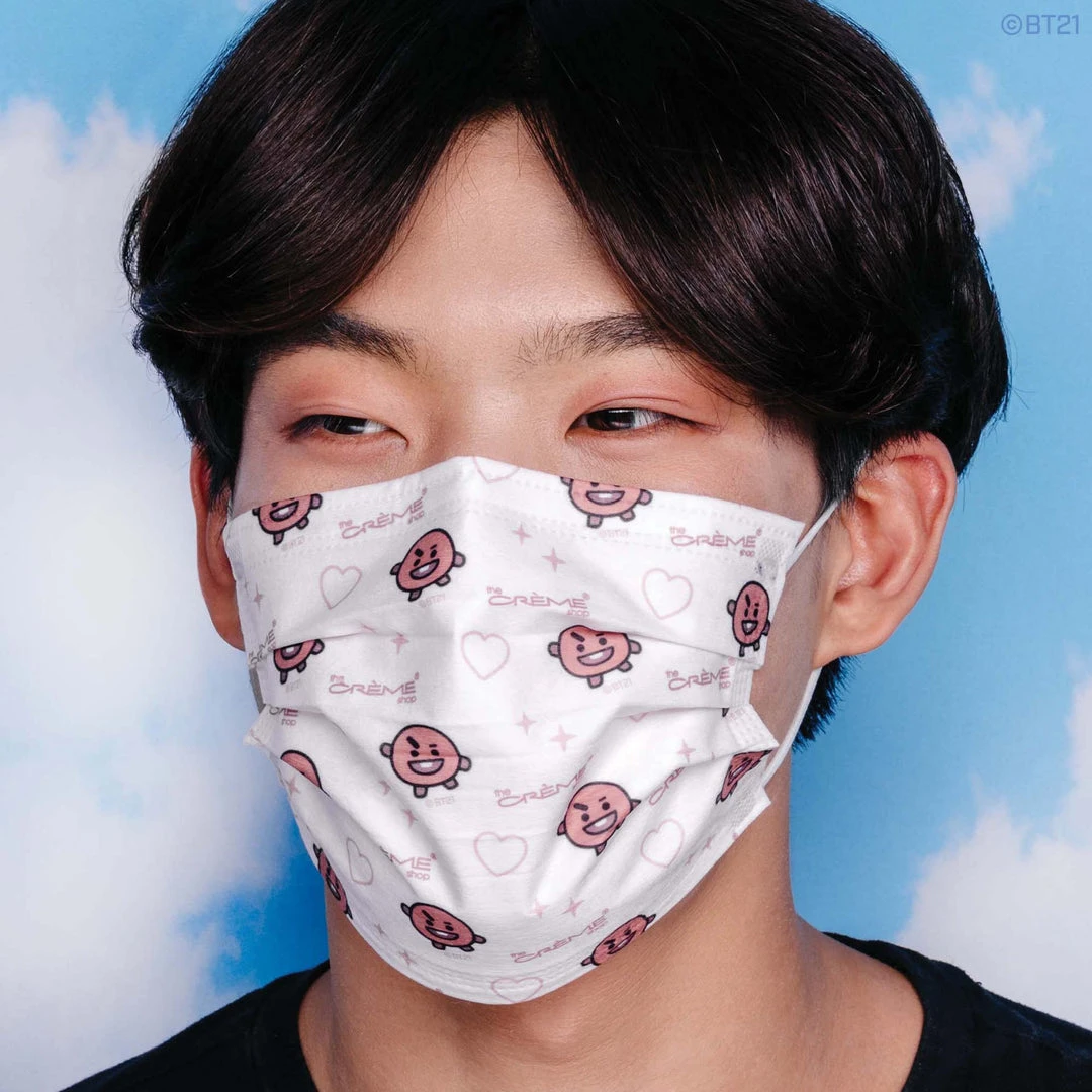The Crème Shop X BT21 The Crème Shop | BT21: 3-Ply Disposable Protective Face Masks (Set Of 14) + 2 Reusable Pouches - Assorted Pastel New Arrivals 6 The Crème Shop X BT21 The Crème Shop | BT21: 3-Ply Disposable Protective Face Masks (Set Of 14) + 2 Reusable Pouches - Assorted Pastel New Arrivals