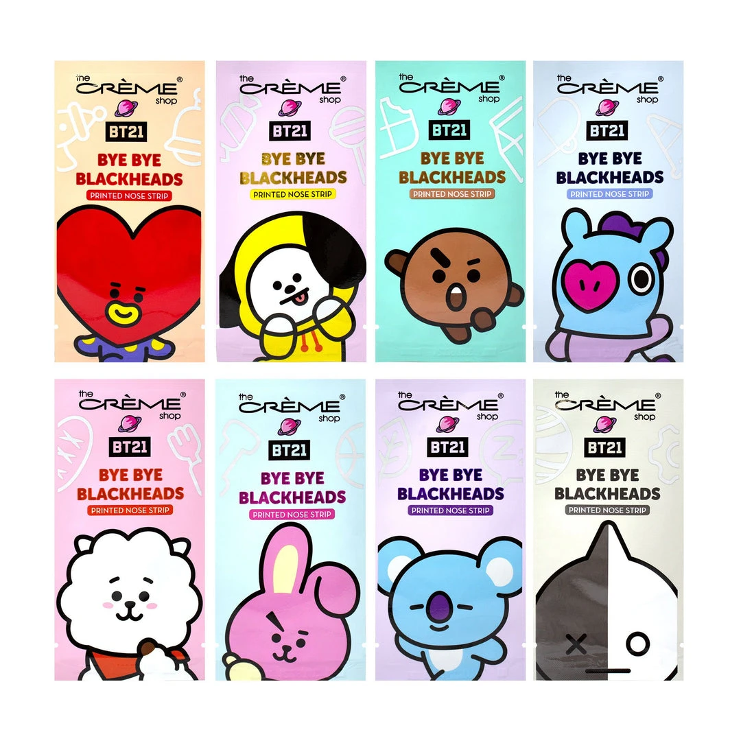 The Crème Shop X BT21 The Crème Shop | BT21: Bye Bye Blackheads - Printed Pore Strips (Set Of 16) New Arrivals The Crème Shop X BT21 The Crème Shop | BT21: Bye Bye Blackheads - Printed Pore Strips (Set Of 16) New Arrivals