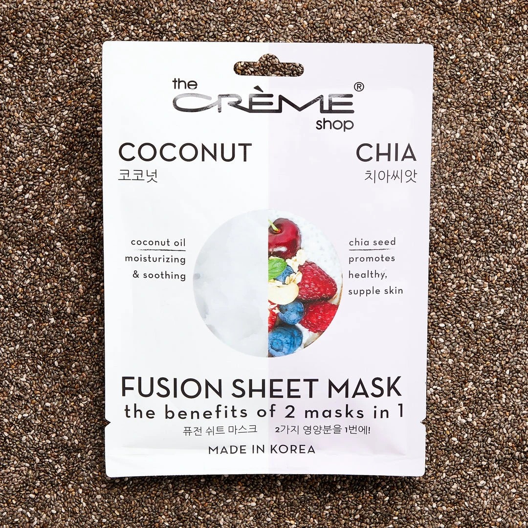 The Crème Shop Coconut & Chia Fusion Sheet Mask 1 The Crème Shop Coconut & Chia Fusion Sheet Mask