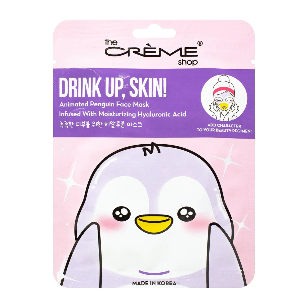 The Crème Shop New Arrivals Drink Up, Skin! Animated Penguin Face Mask - Infused With Moisturizing Hyaluronic Acid 2 The Crème Shop New Arrivals Drink Up, Skin! Animated Penguin Face Mask - Infused With Moisturizing Hyaluronic Acid