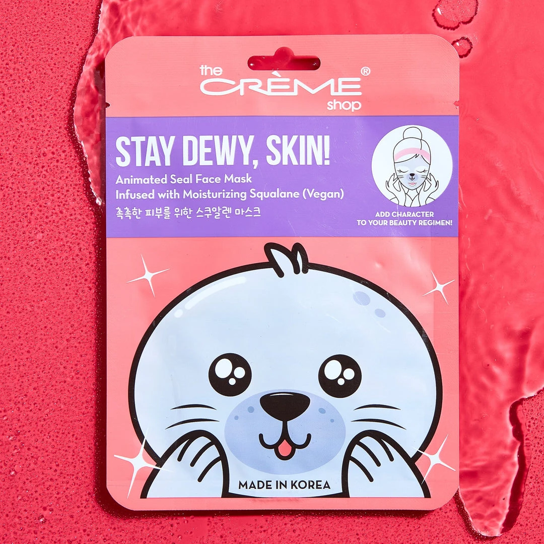 The Crème Shop Stay Dewy, Skin! Animated Seal Face Mask - Infused With Moisturizing Vegan Squalane 1 The Crème Shop Stay Dewy, Skin! Animated Seal Face Mask - Infused With Moisturizing Vegan Squalane