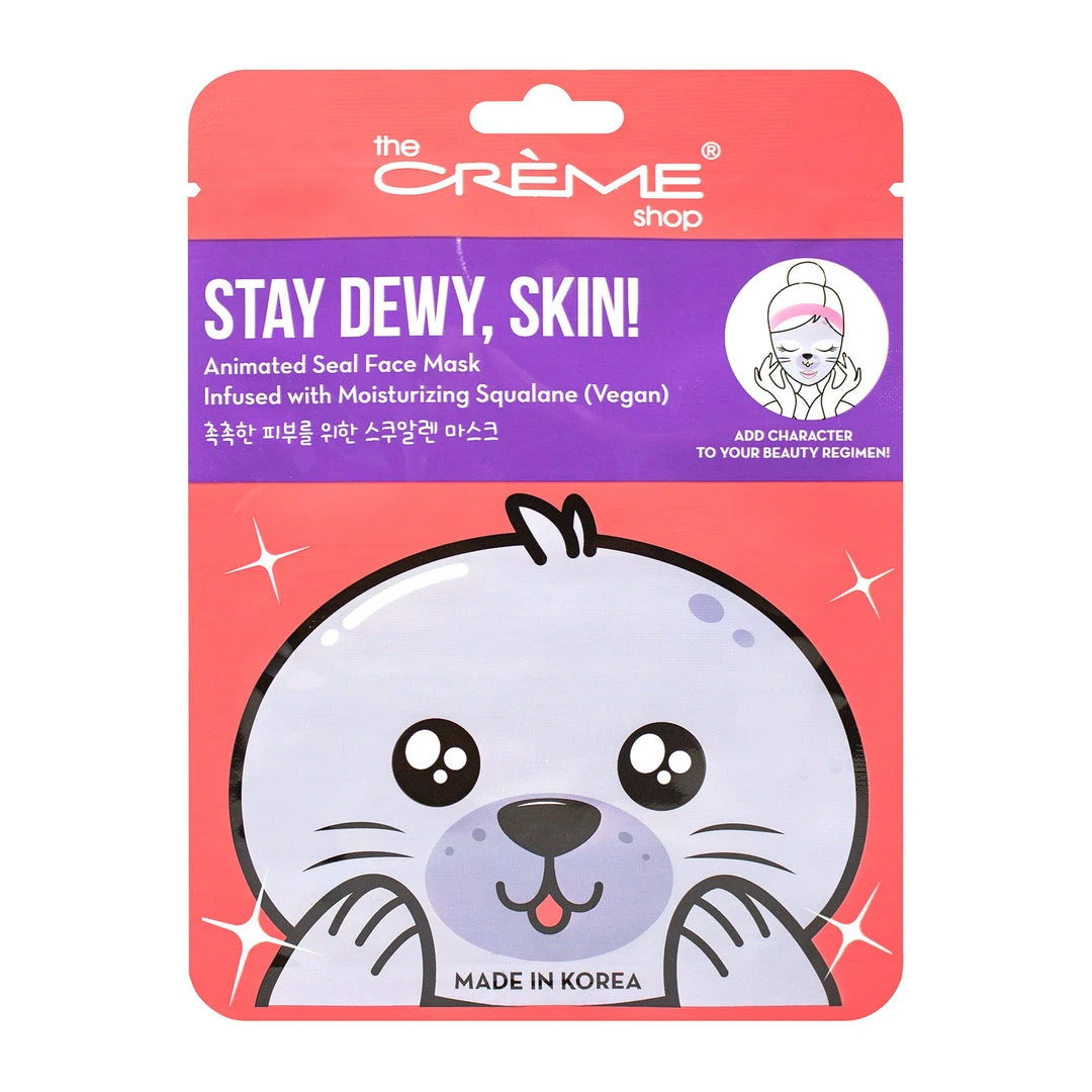 The Crème Shop Stay Dewy, Skin! Animated Seal Face Mask - Infused With Moisturizing Vegan Squalane 2 The Crème Shop Stay Dewy, Skin! Animated Seal Face Mask - Infused With Moisturizing Vegan Squalane