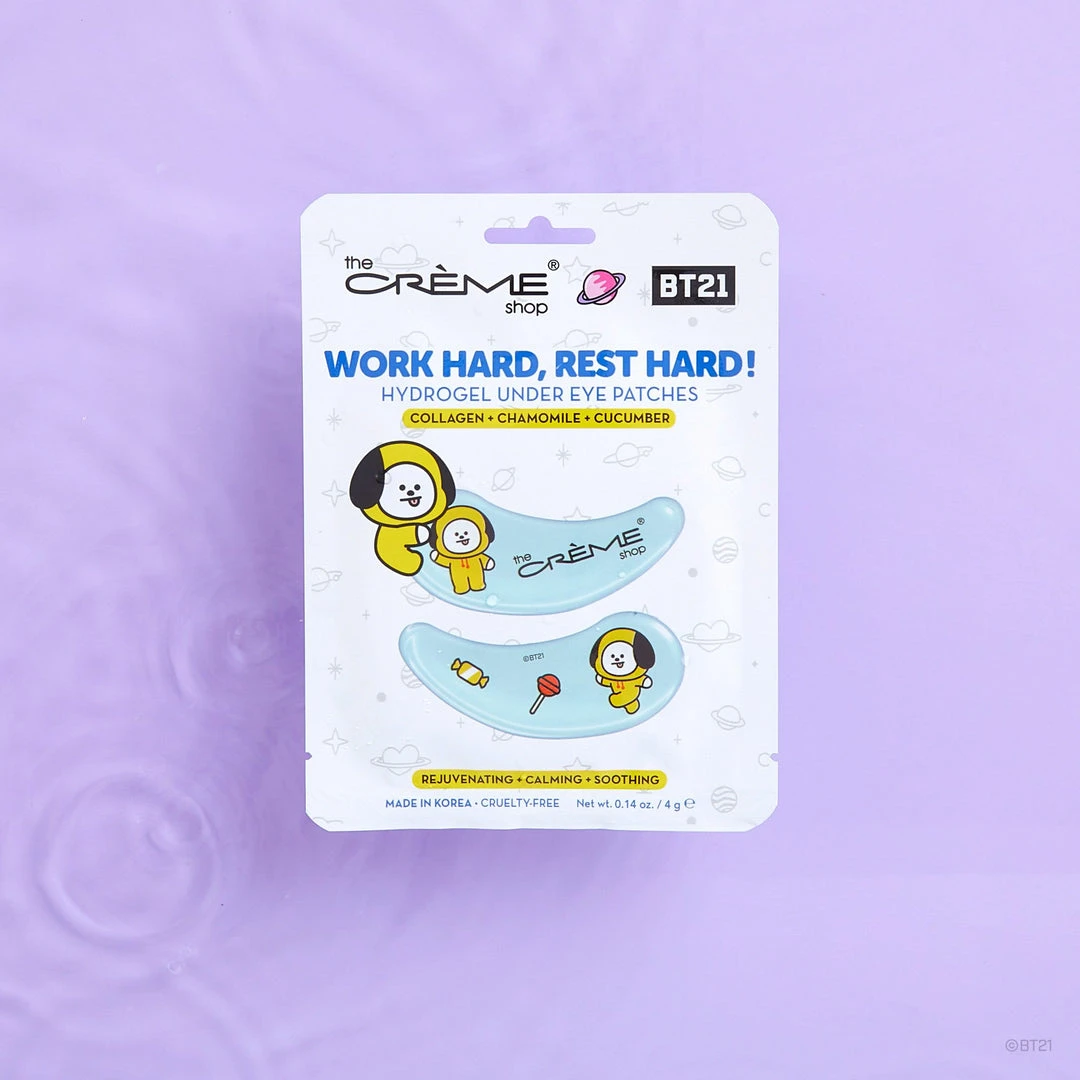 The Crème Shop X BT21 New Arrivals “Work Hard, Rest Hard!” CHIMMY Hydrogel Under Eye Patches | Rejuvenating, Calming, & Soothing 1 The Crème Shop X BT21 New Arrivals “Work Hard, Rest Hard!” CHIMMY Hydrogel Under Eye Patches | Rejuvenating, Calming, & Soothing