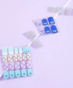 The Crème Shop X BT21 New Arrivals The Crème Shop | BT21: KOYA Peri-Twinkle Gel Nail Strips (Set Of 35)
