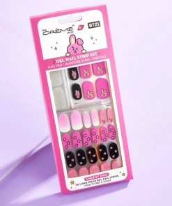 The Crème Shop X BT21 The Crème Shop | BT21: COOKY Energy Pink Gel Nail Strips (Set Of 35) New Arrivals