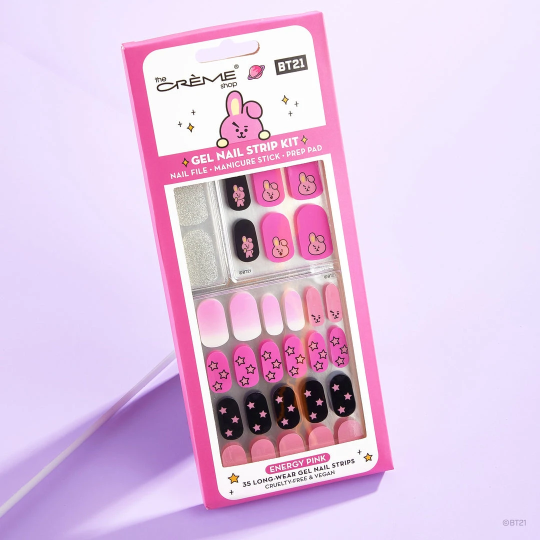 The Crème Shop X BT21 The Crème Shop | BT21: COOKY Energy Pink Gel Nail Strips (Set Of 35) New Arrivals The Crème Shop X BT21 The Crème Shop | BT21: COOKY Energy Pink Gel Nail Strips (Set Of 35) New Arrivals
