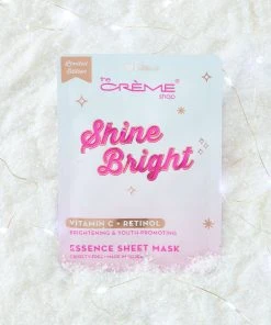 The Crème Shop New Arrivals Shine Bright Essence Sheet Mask | Brightening & Acne-Fighting (Set Of 5)