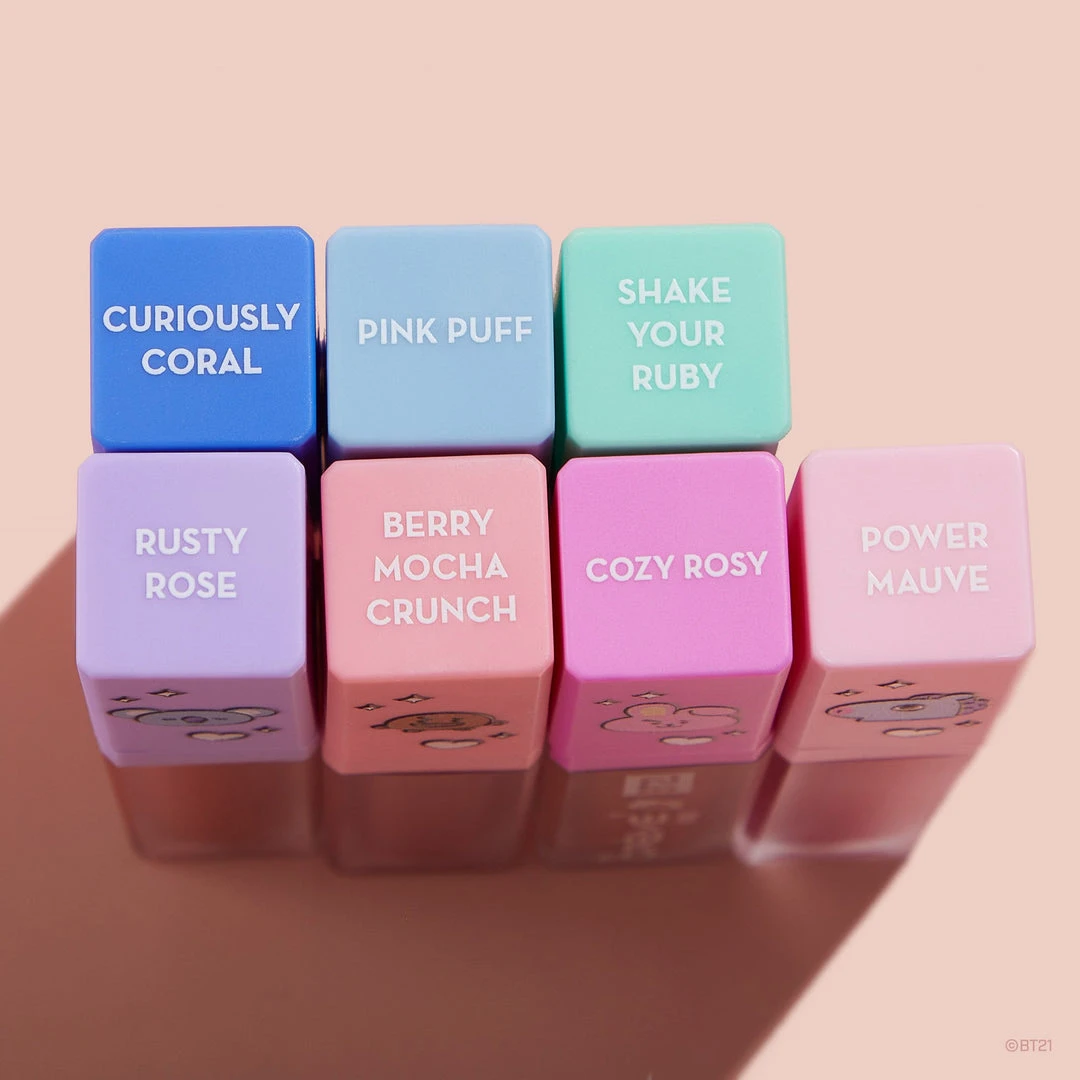 The Crème Shop X BT21 New Arrivals The Crème Shop | BT21: UNIVERSTAIN Lip Tint Complete Collection, Set Of 7 ($84 Value) 2 The Crème Shop X BT21 New Arrivals The Crème Shop | BT21: UNIVERSTAIN Lip Tint Complete Collection, Set Of 7 ($84 Value)
