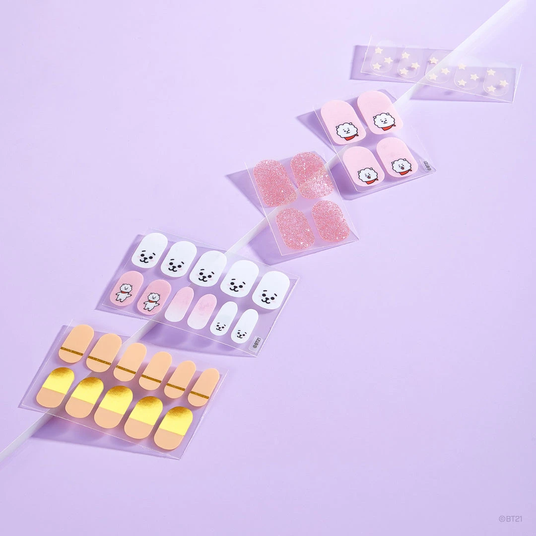 The Crème Shop X BT21 New Arrivals The Crème Shop | BT21: RJ Blush Gel Nail Strips (Set Of 35) 2 The Crème Shop X BT21 New Arrivals The Crème Shop | BT21: RJ Blush Gel Nail Strips (Set Of 35)