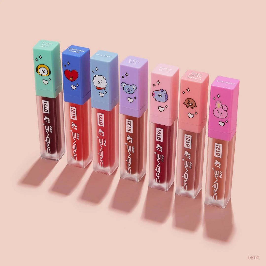 The Crème Shop X BT21 New Arrivals The Crème Shop | BT21: UNIVERSTAIN Lip Tint Complete Collection, Set Of 7 ($84 Value) 1 The Crème Shop X BT21 New Arrivals The Crème Shop | BT21: UNIVERSTAIN Lip Tint Complete Collection, Set Of 7 ($84 Value)
