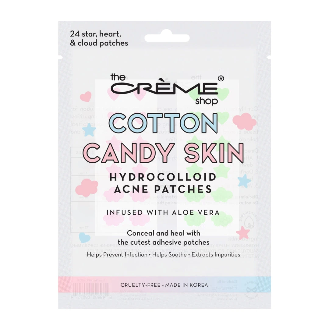 The Crème Shop Cotton Candy Skin - Hydrocolloid Acne Patches | Ultra Aloe Boost 2 The Crème Shop Cotton Candy Skin - Hydrocolloid Acne Patches | Ultra Aloe Boost