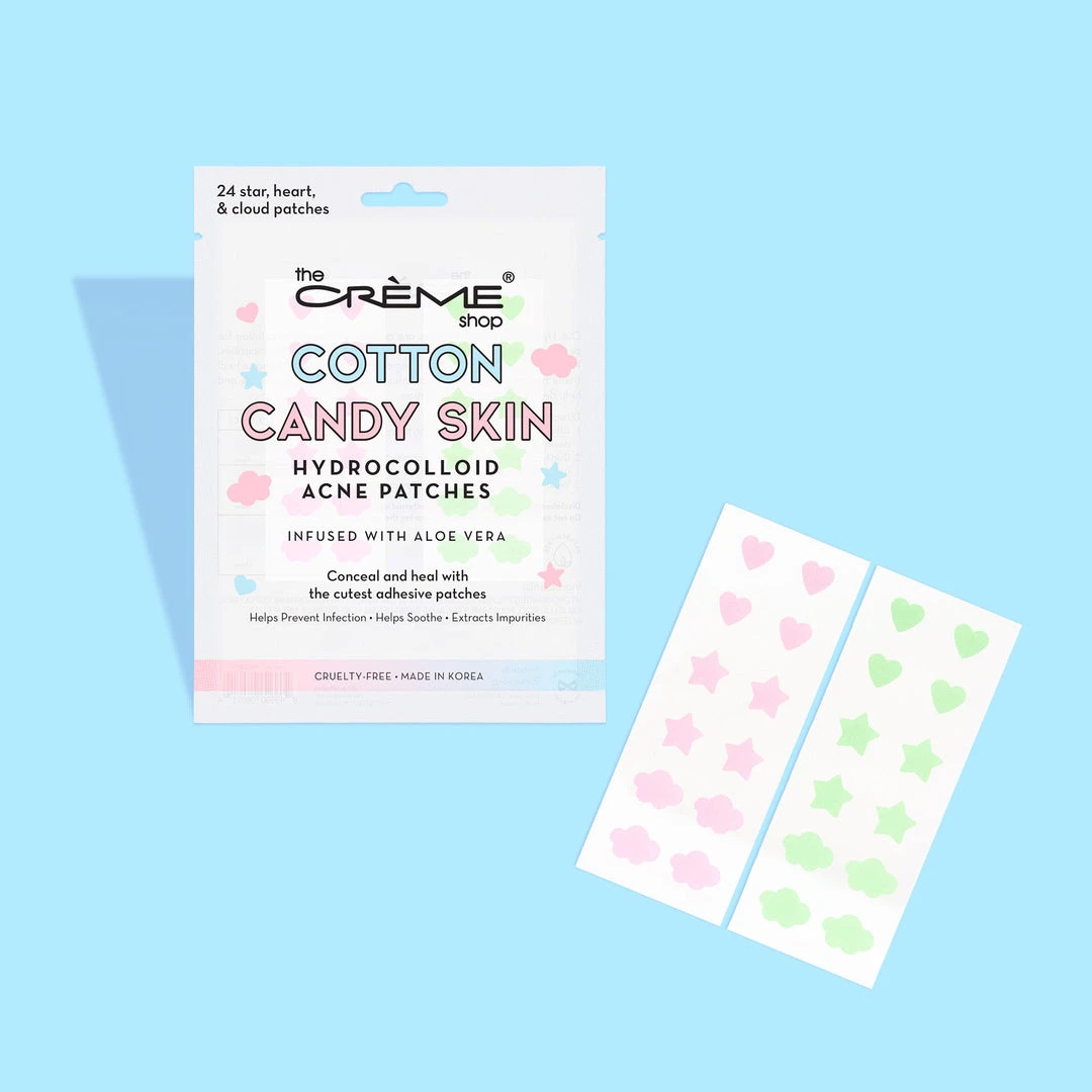 The Crème Shop Cotton Candy Skin - Hydrocolloid Acne Patches | Ultra Aloe Boost 1 The Crème Shop Cotton Candy Skin - Hydrocolloid Acne Patches | Ultra Aloe Boost