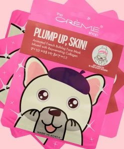 The Crème Shop Skincare Plump Up, Skin! Animated French Bulldog Mask - Rejuvenating Collagen