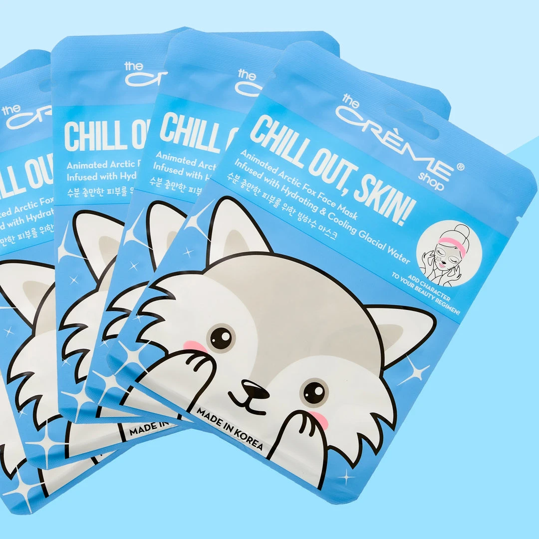 The Crème Shop Chill Out, Skin! Animated Arctic Fox Face Mask - Hydrating & Cooling Glacial Water 1 The Crème Shop Chill Out, Skin! Animated Arctic Fox Face Mask - Hydrating & Cooling Glacial Water
