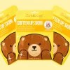 The Crème Shop Soften Up, Skin! Animated Bear Face Mask - Skin Loving Honey
