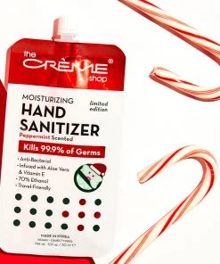 The Crème Shop Moisturizing Hand Sanitizer - Peppermint Scented (Holiday Edition)