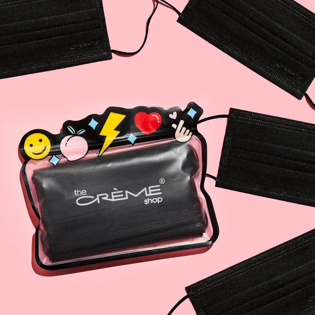 The Crème Shop 3-Ply Protective Face Mask - Black (Disposable) New Arrivals The Crème Shop 3-Ply Protective Face Mask - Black (Disposable) New Arrivals