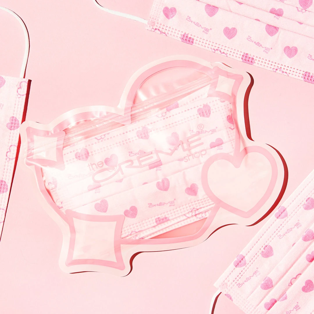 The Crème Shop 3-Ply Protective Face Mask - Heart's Content (Disposable) New Arrivals The Crème Shop 3-Ply Protective Face Mask - Heart's Content (Disposable) New Arrivals