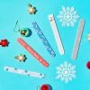 The Crème Shop Tools Holiday 5pc Nail File Set Fingers & Mistle-Toes - Bear-y Chill Set