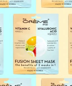 The Crème Shop Vitamin C & Hyaluronic Acid Fusion Sheet Mask