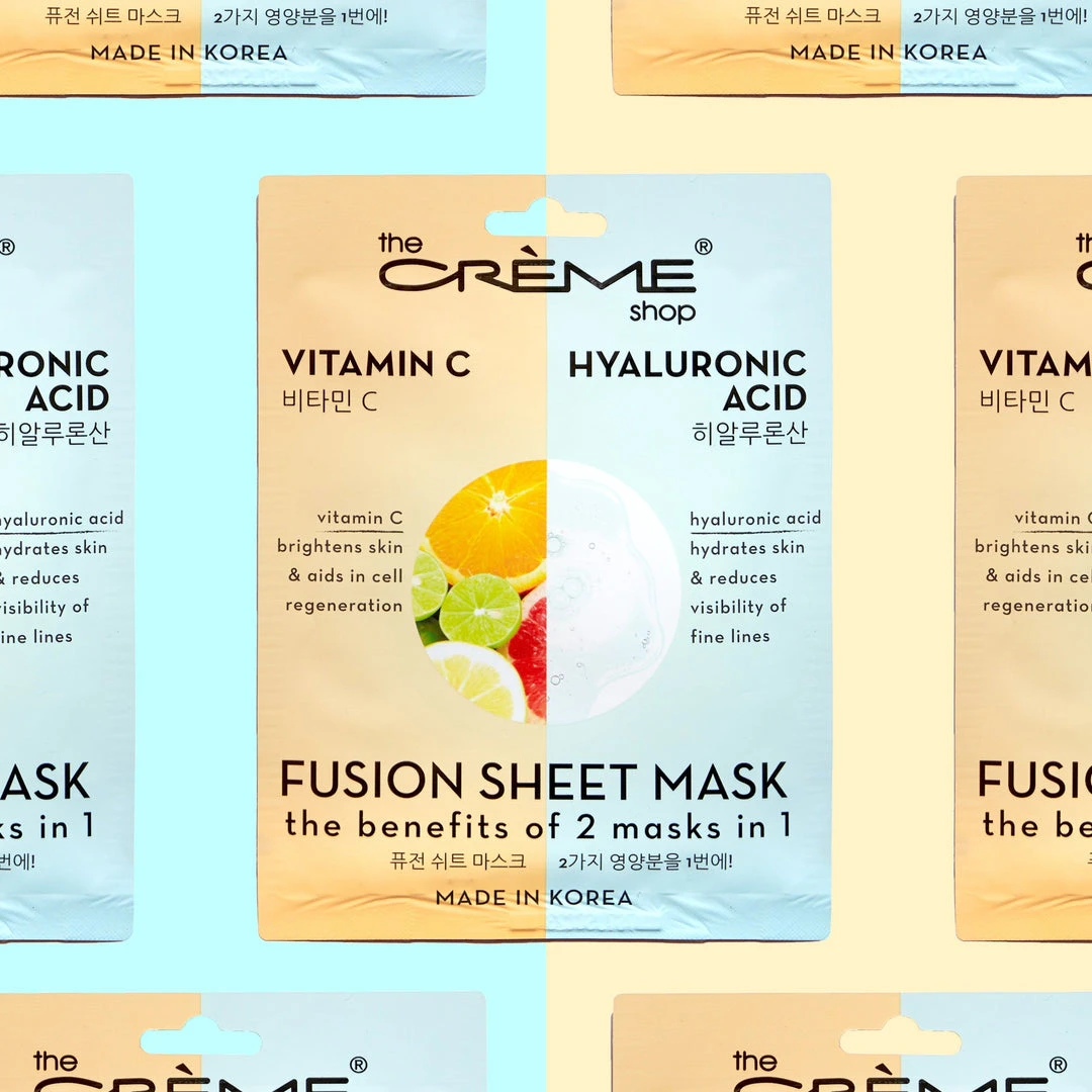 The Crème Shop Vitamin C & Hyaluronic Acid Fusion Sheet Mask 1 The Crème Shop Vitamin C & Hyaluronic Acid Fusion Sheet Mask