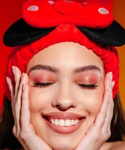 The Crème Shop X Disney New Arrivals The Crème Shop | Disney: 3D Teddy Headyband™ In "Spotted In Red"