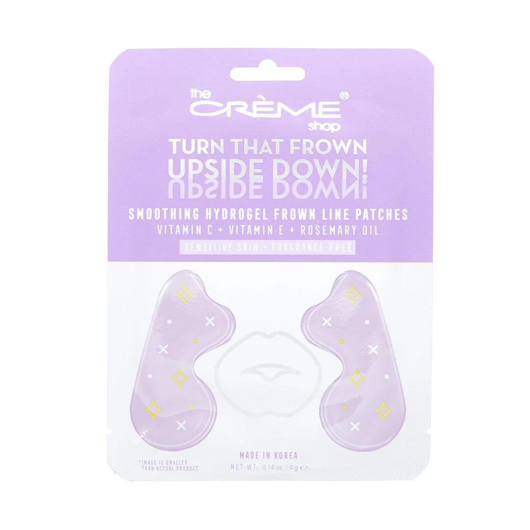 The Crème Shop “Turn That Frown Upside Down!” | Smoothing Hydrogel Frown Line Patches (Vitamin C + Vitamin E + Rosemary Oil) New Arrivals 3 The Crème Shop “Turn That Frown Upside Down!” | Smoothing Hydrogel Frown Line Patches (Vitamin C + Vitamin E + Rosemary Oil) New Arrivals