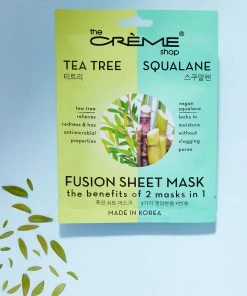 The Crème Shop New Arrivals Tea Tree & Squalane Fusion Sheet Mask