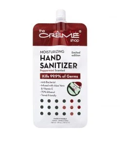 The Crème Shop Moisturizing Hand Sanitizer - Peppermint Scented (Holiday Edition)