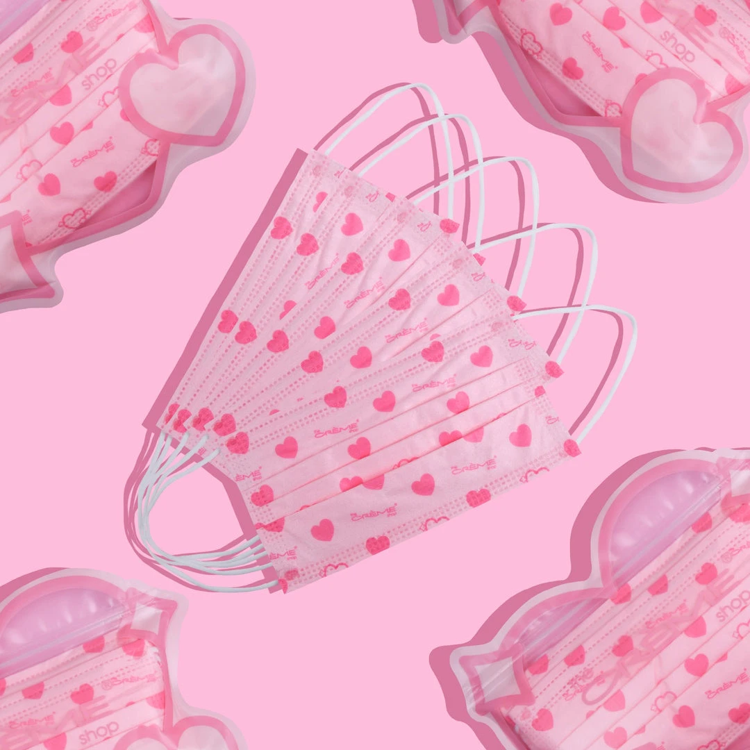 The Crème Shop 3-Ply Protective Face Mask - Heart's Content (Disposable) New Arrivals The Crème Shop 3-Ply Protective Face Mask - Heart's Content (Disposable) New Arrivals
