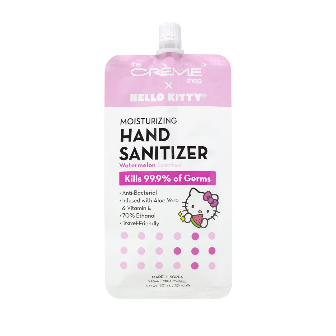 The Crème Shop X Sanrio New Arrivals Hello Kitty Moisturizing Hand Sanitizer - Watermelon Scented 2 The Crème Shop X Sanrio New Arrivals Hello Kitty Moisturizing Hand Sanitizer - Watermelon Scented