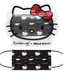 The Crème Shop X Sanrio Hello Kitty 3-Ply Disposable Protective Face Mask | Classic Black New Arrivals 7 The Crème Shop X Sanrio Hello Kitty 3-Ply Disposable Protective Face Mask | Classic Black New Arrivals