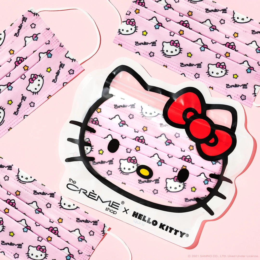 The Crème Shop X Sanrio Hello Kitty 3-Ply Disposable Protective Face Mask | Cosmic Cutie New Arrivals 1 The Crème Shop X Sanrio Hello Kitty 3-Ply Disposable Protective Face Mask | Cosmic Cutie New Arrivals