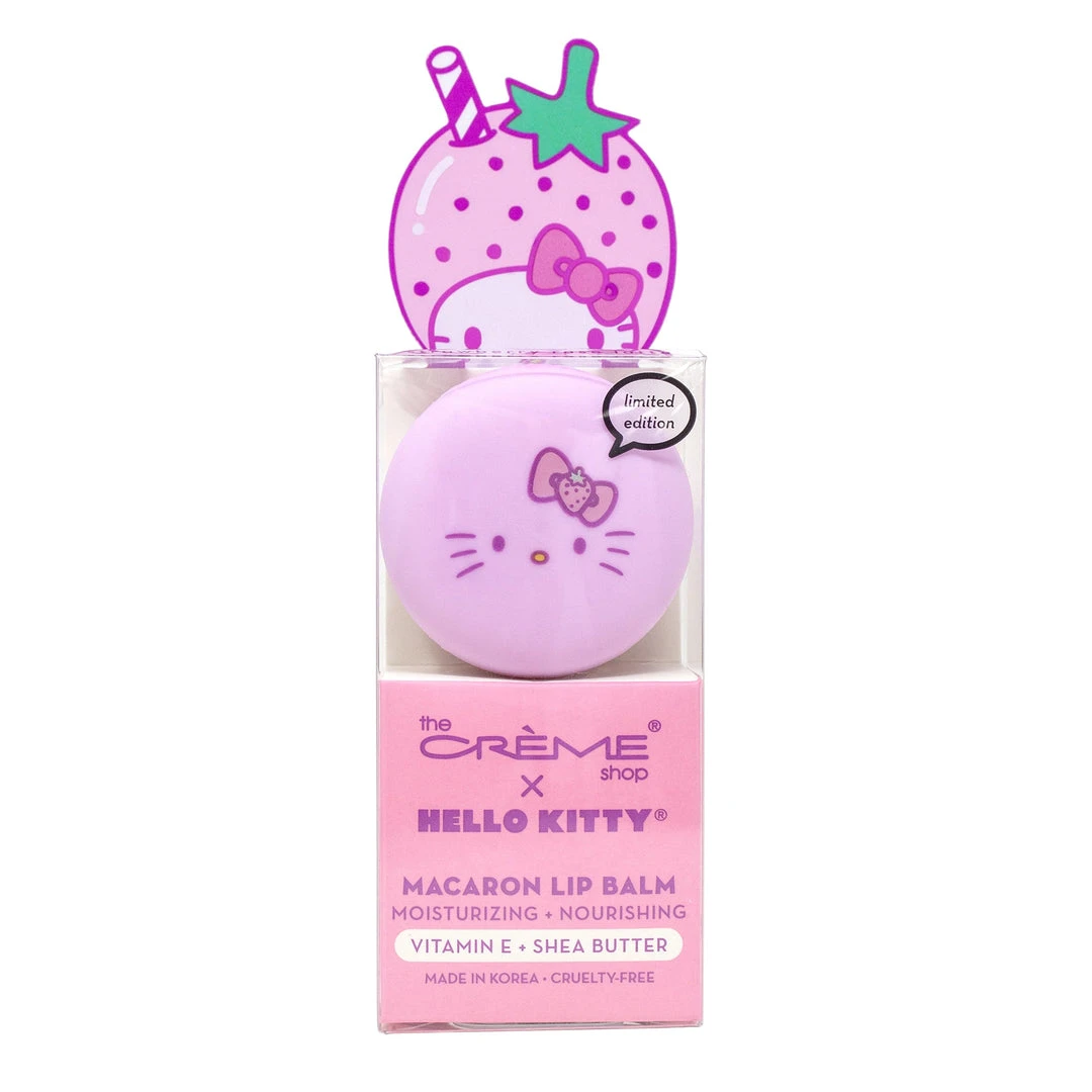 The Crème Shop X Sanrio The Crème Shop X Hello Kitty Macaron Lip Balm - Strawberry Rose Latte 3 The Crème Shop X Sanrio The Crème Shop X Hello Kitty Macaron Lip Balm - Strawberry Rose Latte