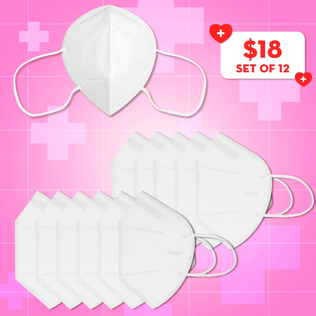 The Crème Shop Best Sellers KN95 Mask Particulate Respirator - Set Of 12 1 The Crème Shop Best Sellers KN95 Mask Particulate Respirator - Set Of 12