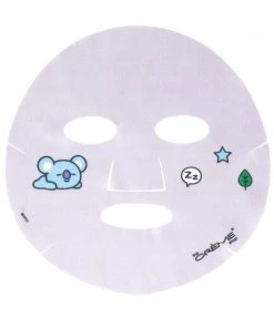 The Crème Shop X BT21 KOYA’S KIND Printed Essence Sheet Mask - Infused With Hyaluronic Acid, Vitamin E Oil, Blueberry Complex