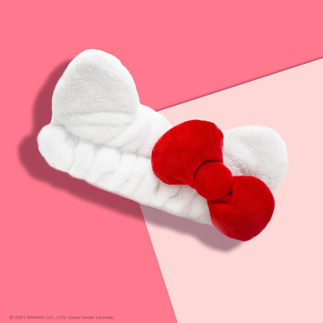 The Crème Shop X Sanrio New Arrivals Plush Spa Headband With Hello Kitty's Signature Bow | Cruelty-Free & Vegan The Crème Shop X Sanrio New Arrivals Plush Spa Headband With Hello Kitty's Signature Bow | Cruelty-Free & Vegan