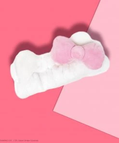 The Crème Shop X Sanrio Plush Spa Headband With Hello Kitty's Signature Bow (Pink) | Cruelty-Free & Vegan New Arrivals