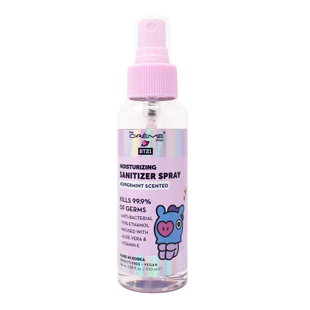 The Crème Shop X BT21 New Arrivals MANG Sanitizing Spray (Peppermint Scented) The Crème Shop X BT21 New Arrivals MANG Sanitizing Spray (Peppermint Scented)
